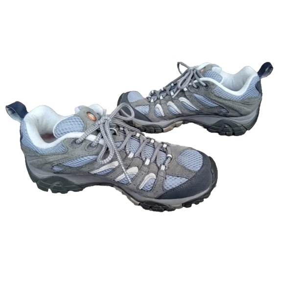 Merrell Women's Moab Ventilator Smore Hiking Shoe Size 7 Blue Gray Vibram J87762 - Picture 3 of 13